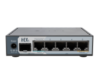 Рутер MikroTik E60iUGS, hEX S, 950MHz, 512MB, 5xGE, 1x 2.5G SFP, PoE, USB 3.0