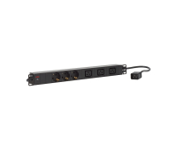AEG PDU 16-2 power strip, 3x grounded GE sockets, 3x IEC320 C19 (16 A), for installation