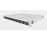 Комутатор MikroTik CRS354-48P-4S+2Q+RM, 2xQSFP, 4xSFP+, 650MHz, 48xRJ45 Gbit PoE
