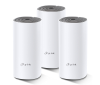 Безжичен рутер TP-LINK Deco E4(3-pack), AC1200, 2xFE, Mesh, Amazon Alexa