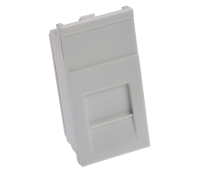 Panel 25x50mm Shuttered Module, 1 Port
