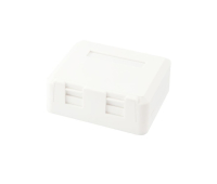 Socket 2x RJ45 UTP Wall Mount Box, Empty