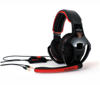 Wired Gaming Headset, Gamdias, EROS GHS2200, Black/Red, 3.5mm v1.1