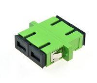 Optical adapter SeaMAX, SC/APC, SM, duplex - green