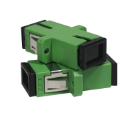 Optical adapter SeaMAX, SC/APC, SM, simplex - green