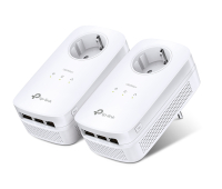 Network adapter TP-LINK TL-PA8030P KIT, AV1200, 3x GbE ports, AC socket, complete