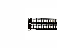 Patch panel 3M VOL-PPCA-F48K, 48 ports, 2U, brushed aluminum, empty