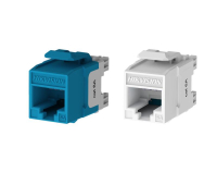 Hikvision DS-1CK6AU180T insert, Cat 6A unshielded 180°Punch Keystone Jack, 50 pcs.