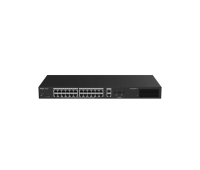 Ruijie RG-ES228GS-LP switch, 24xGbE, 2xSFP, 16x PoE+, 250W, up to 16 VLANs