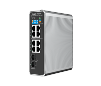 Ruijie switch RG-NIS2100-8GT2SFP-HP,7xGb POE+,1xGb POE++,2xSFP,L2 industrial