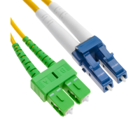 Optical cable SeaMAX, 1m, LC/UPC-SC/APC, SM G652D, duplex, 2.0mm, LSZH
