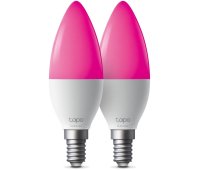 Лампа TP-Link Tapo L430C(2-pack), B38, E14,4.8W,2500-6500 K,470 lumens