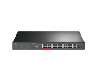 Switch TP-LINK TL-SL1226P, 24 10/100 ports PoE+, 2xGbE, 2 SFP combo, unmanaged