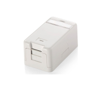 Розетка EQIP единична, празна, бяла