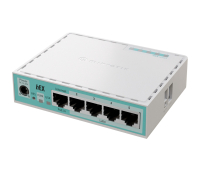 Рутер MikroTik E50UG, hEX refresh, 512MB, 5xGE, RouterOS L4, plastic, PSU, USB