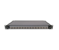 Optical Panel loaded with 24 SC Duplex Multimode adapters - Black
