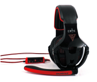 Жични Gaming Слушалки, Gamdias, EROS GHS2200-USB, Black/Red, USB 2.0