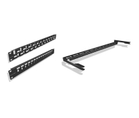 Module BrandRex Cable Manager for Double Skin SIJ Panel - BLACK