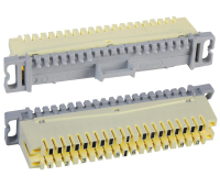 Module BrandRex 10 pair disconnection block, white, PBT