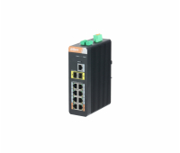 Switch Dahua PFS4210-8GT-DP, 8GE PoE+, 2GE, IP40, industrial
