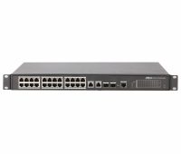 Dahua Switch PFS4226-24ET-240, 24FE PoE+2GE SFP(combo), Hi-PoE, Web, 240W