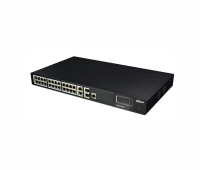 Switch Dahua PFS4228-24P-370, 24FE PoE+2GE SFP, Web controllable, 370W