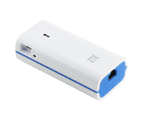 Безжичен мобилен рутер ZTE PW50, 3G/LTE поддръжка, N150, 4400 mAh акумулаторна б