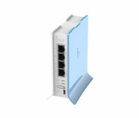 Безжичен рутер MikroTik RB941-2nD-TC, hAP Lite TC, 4xFE, tower, PSU