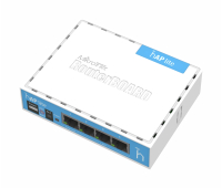 Безжичен рутер MikroTik RB941-2nD, hAP Lite, 4xFE, desktop, PSU,