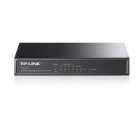 Switch TP-LINK TL-SF1008P, 8-port 10/100M, 4 x PoE, unmanaged, metal