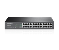 Комутатор TP-LINK TL-SF1024D, 24-портa 10/100M, неуправляем, за монтаж в шкаф