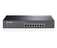 Комутатор TP-LINK TL-SG1008, 8x10/100/1000Mbps RJ45 порта, неуправляем, за шкаф