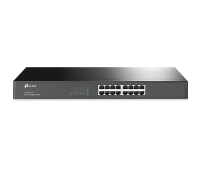 Комутатор TP-Link TL-SG1016, 16-port Gigabit, 16x10/100/1000M, 1U RM, steel case