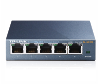 Комутатор TP-Link TL-SG105, 5-port Gbit, QoS, IGMP snooping, настолен, метален