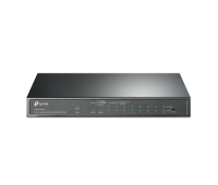 Commutator TP-LINK TL-SG1210MPE, 10хGbE RJ45, 8-Port PoE+, 1x SFP/RJ45 combo,123W