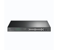 Switch TP-LINK TL-SG1218MP, 16x GbE RJ45 PoE+ ports, 2x SFP ports, 250W max