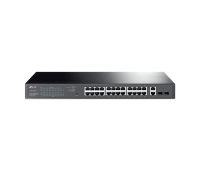 TP-LINK Switch TL-SG1428PE, 24xGbE RJ45 PoE+ Port + 2xRJ45/2xSFP Slots, 250W