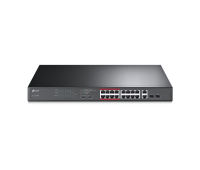 Switch TP-LINK TL-SL1218MP, 16xFE ports, 2xGbE, 2xSFP, unmanaged, PoE