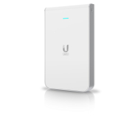 Точка за достъп Ubiquiti U6-IW, WiFi 6, 1x GbE PoE in, 4x GbE за стена