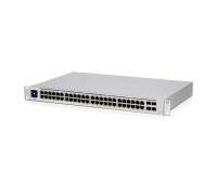 Комутатор Ubiquiti USW-48-POE, 32x Gbit PoE+, 16x GBit, 4xSFP слот, управляем