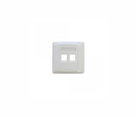 Front panel 3M VOL-CHUK-2K, 86x86, for 2x RJ45 inserts, white