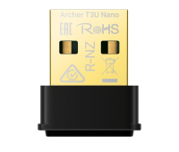 Безжичен адаптер TP-LINK Archer T3 Nano, AC1300, двулентов,USB 2.0, вгр. антена