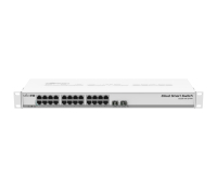 Комутатор MikroTik CSS326-24G-2S+RM, 24xGE, 2xSFP+, 1U rackmount