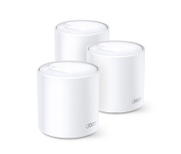 Безжичен рутер TP-LINK Deco X60(3-pack), AX5400, 2xGbE, MU-MIMO, Wi-Fi 6