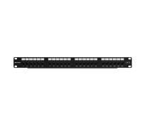 Пач панел Hikvision DS-1CP6U24-1U, Cat6, неекраниран 24-портов, 1U