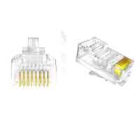 Конектор Hikvision DS-1M5EUA-30U, Cat 5e, UTP, 30U позлатени контакти, 100 бр.