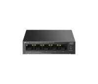 Комутатор TP-LINK LS105LP, 5xFE POE порта, неуправляем, desktop, метален