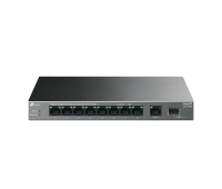 Комутатор TP-Link LS1210GP, 8x1Gb PoE+, 1x1Gb, 1GbxSFP