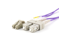 Оптична корда SeaMAX, 3m, LC-SC UPC, MM OM4 50/125, duplex, 2.0mm, LSZH