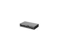 Комутатор Ruijie RG-ES206GS-P, 4xGbE PoE+,2xGbE,1x SFP, 54W,до 16 VLAN, настолен